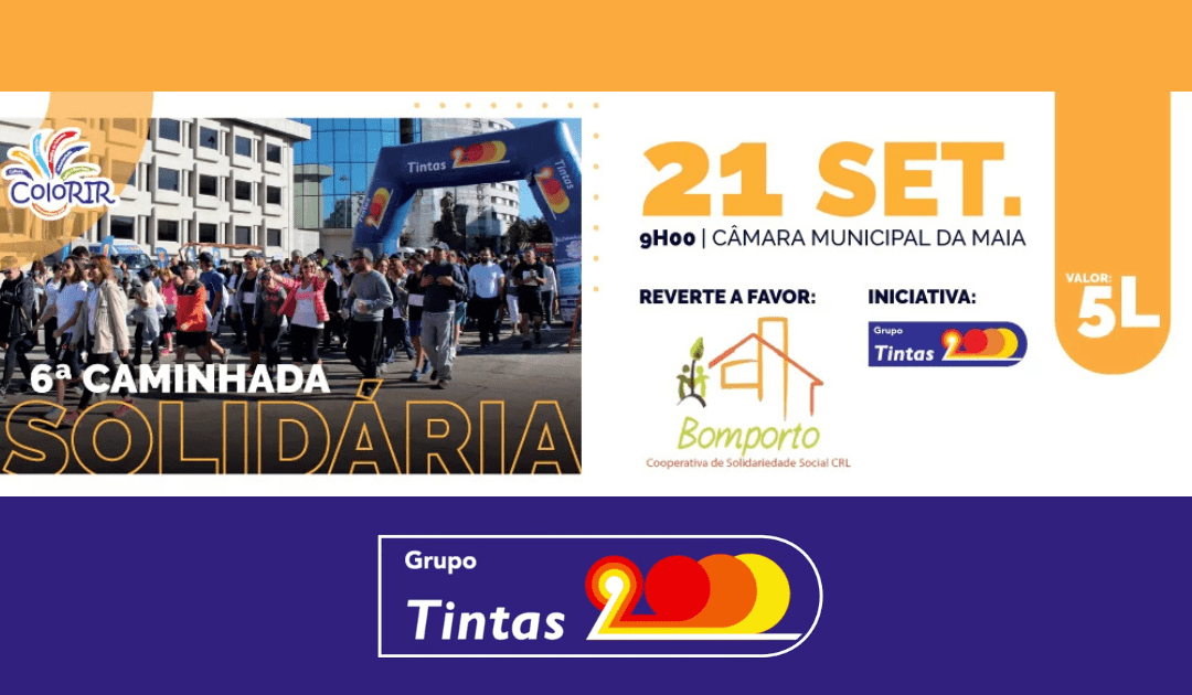 6ª Caminhada solidária ColoRIR – Tintas&nbsp;2000